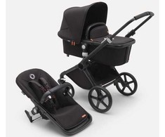 Universalus vežimėlis Bugaboo Fox Cub Midnight juodas/ midnight juodas/ juodas frame 2in1
