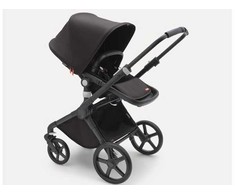 Universalus vežimėlis Bugaboo Fox Cub Midnight juodas/ midnight juodas/ juodas frame 2in1