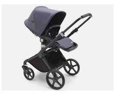 Universalus vežimėlis Bugaboo Fox Cub Stormy mėlynas/stormy mėlynas/ juodas frame 2in1