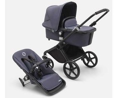 Universalus vežimėlis Bugaboo Fox Cub Stormy mėlynas/stormy mėlynas/ juodas frame 3in1