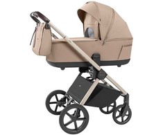 Universalus vežimėlis Carrello Ultra 2in1 Floral rusvai gelsvas 6527