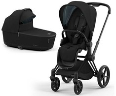Universalus vežimėlis Cybex Priam V4 Deep Juodas 4in1 Matt Juodas