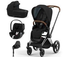 Universalus vežimėlis Cybex Priam V4 Deep Juodas 4in1 Matt Juodas