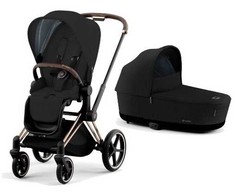 Universalus vežimėlis Cybex Priam V4 Plus Stardust Juodas/Rose Gold 2in1