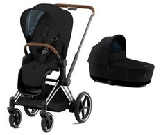 Universalus vežimėlis Cybex Priam V4 Plus Stardust Juodas/Juodas Brown 2in1