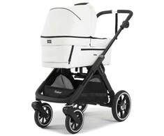 Universalus vežimėlis Emmaljunga Sento Lux Ergo Plus 2in1 Baltas Leatherette