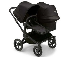 Universalus vežimėlis Bugaboo Donkey 5 Mono 2in1 Juodas/Pilkas Melange/Midnight Juodas