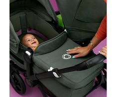 Universalus vežimėlis pametinukams Bugaboo Donkey 5 DUO Desert taupe/Desert taupe/juodas frame