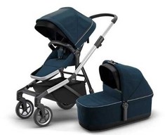 Universalus vežimėlis Thule Sleek Aluminum/Navy Mėlyna 2in1