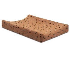 Vystymo lentos trikotažinė paklodė Jersey Spot Caramel 50x70cm Jollein