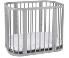 Waldin 5in1 lovytė su čiužinuku Gray