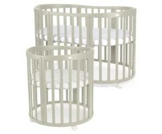 Waldin 7in1 Oval lovytė su čiužinuku Olive