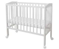 Waldin Bedside 2in1 lopšiukas su čiužiniu Baltas