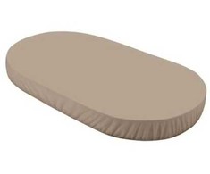 Waldin ekologiškos medvilnės paklodės 73x124 Oval lovytėms Taupe