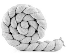 Waldin lovyčių grotelių apsaugos 210cm Waffle Light Gray