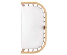 Waldin SIDEBED lovytės 7in1 medvilninė paklodė Baltas