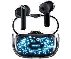Ausinės Bluetooth 5.3 AWEI T52 Pro2 TWS juodos spalvos