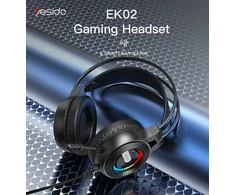 Ausinės su mikrofonu Yesido EK02 LED