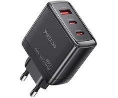 Buit.krov.Yesido YC144 GaN 65W 1XUSB 2XUSB-C