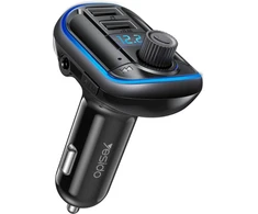 Yesido Transmitter FM Y44 MP3, Bluetooth - 2xUSB + Micro SD - 20W juodas
