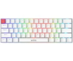 Klaviatūra Klav.Marvo Saber 61 KG933 RGB 60% balta