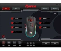 Pelė Laid.žaid.pel.Marvo M358 RGB juoda