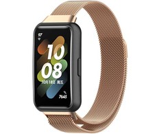 4Wrist Milano trauka su magnetiniu užsegimu, skirta Huawei Watch Band 7 - Rose Gold