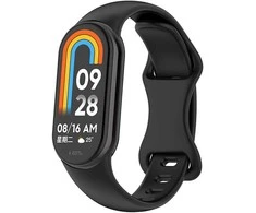 4Wrist Silikoninis dirželis Xiaomi 9 ir 8 - juodas