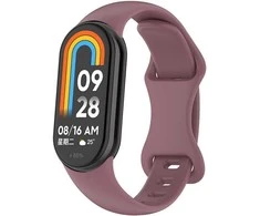 4Wrist Silikoninis dirželis skirtas Xiaomi 9 ir 8 - Smoke Violetinė