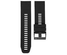 Silikoninis dirželis, skirtas Garmin Fenix 7X / Fenix 6X / Fenix 5X Plus / Fenix 3 - 26 mm - juodas