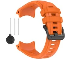 4Wrist Silikoninis dirželis, skirtas „Garmin Instinct 3 Solar“ ir „Instinct 3 AMOLED“ 50 mm – oranžinis