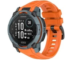 4Wrist Silikoninis dirželis, skirtas „Garmin Instinct 3 Solar“ ir „Instinct 3 AMOLED“ 50 mm – oranžinis