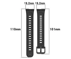 4Wrist Silicone strap for Huawei Watch Band 10, 9, 8 - Dark Mėlyna