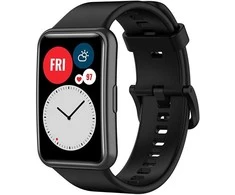 4Wrist Silikoninis dirželis Huawei Watch FIT, FIT SE, FIT new - Juodas