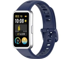 4Wrist Silicone strap for Huawei Watch Band 10, 9, 8 - Dark Mėlyna