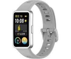 4Wrist Silikoninis dirželis Huawei Watch Band 10, 9, 8 - pilkas