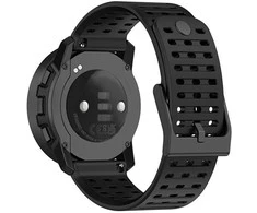 4Wrist Silicone strap for Suunto 22 mm - Juodas
