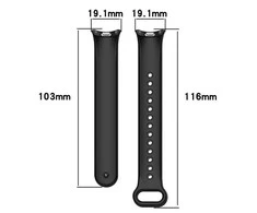 4Wrist Silicone strap for Xiaomi 9 and 8 - Oranžinis