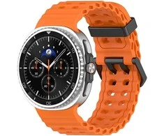 4Wrist Silikoninis sportinis dirželis, skirtas „Samsung Galaxy Watch8“ – oranžinis