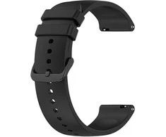 4Wrist Universalus silikoninis dirželis su juoda sagtimi 20 mm - Juoda