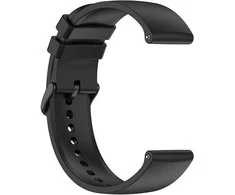 4Wrist Universalus silikoninis dirželis su juoda sagtimi 20 mm - Juoda