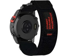 4Wrist Velcro strap for Garmin 20 mm - Juodas