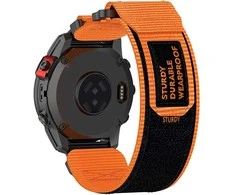 4Wrist Velcro strap for Garmin 22 mm - Oranžinis