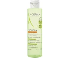 A-Derma Exomega Control Emollient Cleansing Gel Duo Set, 200 ml