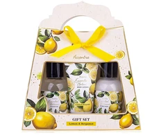 Accentra Lemon &amp; Bergamot Essential Botanics Body Care Gift Box - Dárková sada do koupele