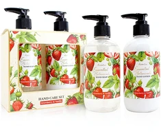 Accentra „Essential Botanics“ rankų priežiūros dovanų rinkinys „Strawberry &amp; Vanilla“