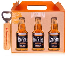 Accentra Men's Collection gift set with opener