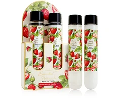 Accentra Strawberry &amp; Vanilla Essential Botanicals Tube Gift Set