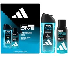 Adidas Ice Dive - deodorant ve spreji 150 ml + 3v1 sprchový gel 250 ml
