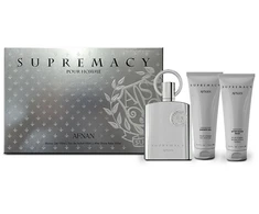 Dovanų rinkinys vyrams Afnan Supremacy Silver, EDP 100 ml + dušo želė 100 ml + balzamas po skutimosi 100 ml